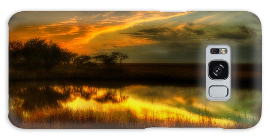 Canvas Prints Galaxy Case featuring the photograph Soft Sunset by Dave Bosse