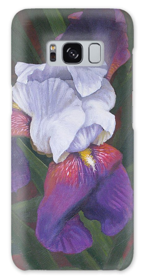 Iris Galaxy Case featuring the painting Soft Violet by Don Morgan