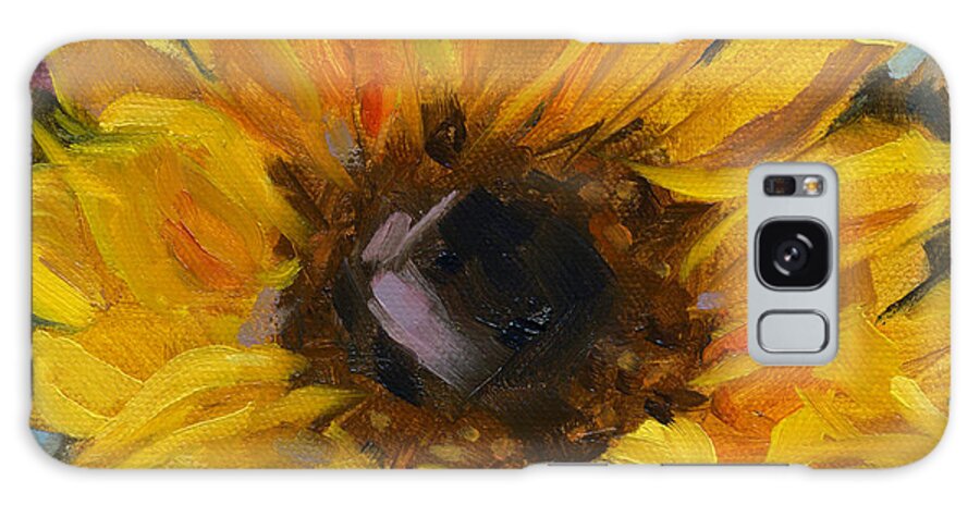 Bonnet Galaxy Case featuring the painting SOLD Flower Power by Nancy Parsons
