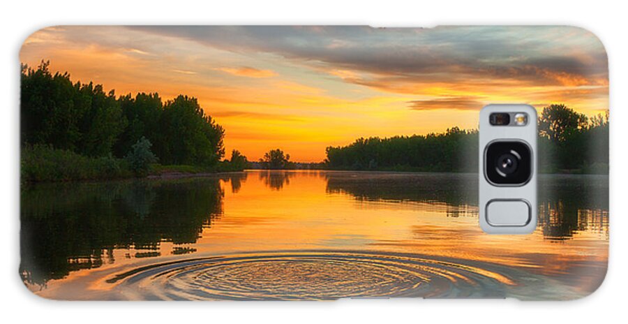 Reflection Galaxy Case featuring the photograph Solstice Ripples by Darren White