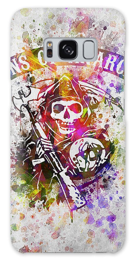 Sons Of Anarchy Galaxy Case featuring the digital art Sons of Anarchy in Color by Aged Pixel