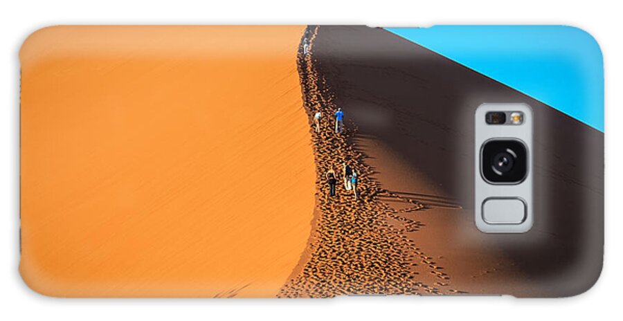 Namibia Galaxy Case featuring the photograph Climbing Big Daddy by Gregory Daley MPSA