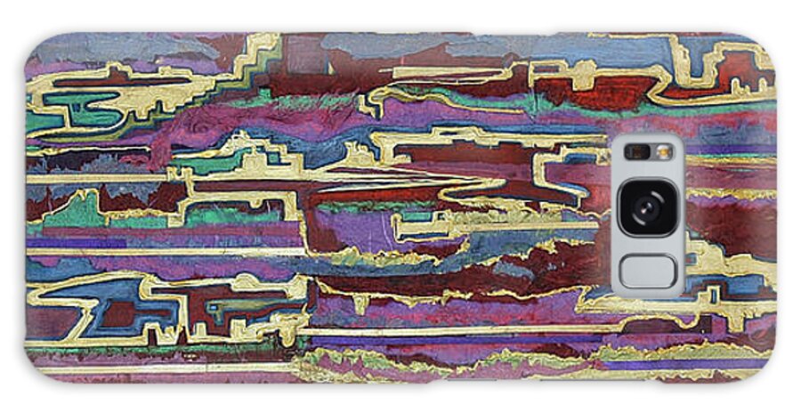 Southwest Galaxy S8 Case featuring the mixed media Southwest Passages by Liz Evensen