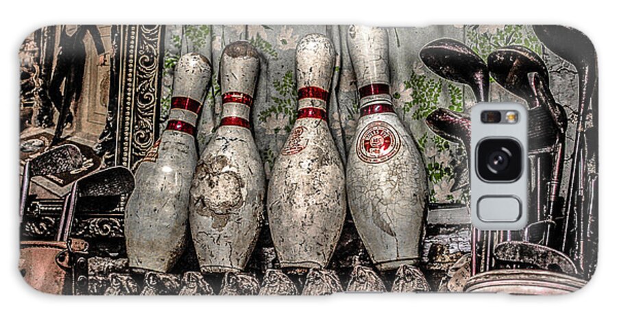 Bowling Pins Galaxy Case featuring the photograph Spare Pins by Ray Congrove