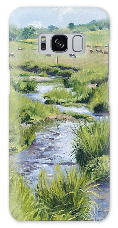 Vermont Galaxy S8 Case featuring the painting Spencer Hollow Meadow by Candace Lovely