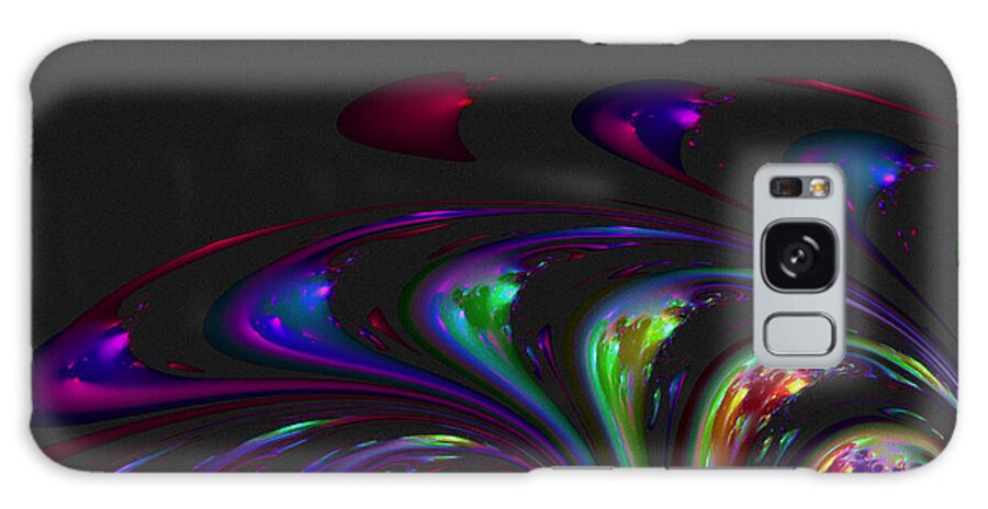 Fractal Galaxy Case featuring the digital art Spin Off by Judi Suni Hall
