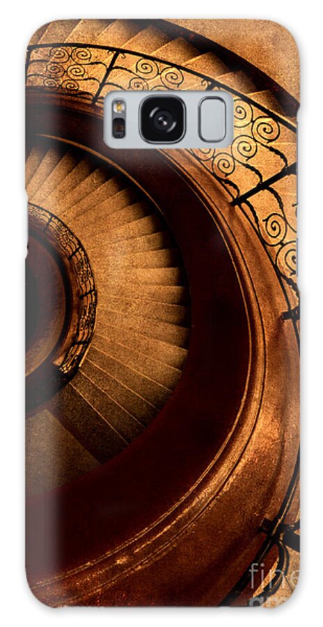 Staircase Galaxy Case featuring the photograph Spirals in brown by Jaroslaw Blaminsky