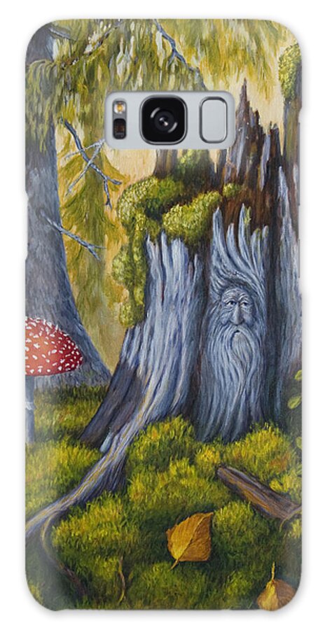 Art Galaxy Case featuring the painting Spirit of the forest by Veikko Suikkanen
