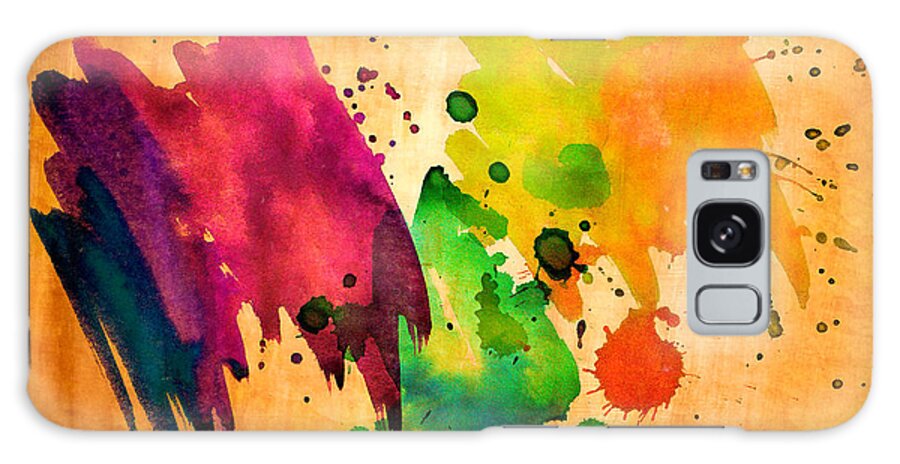 Textures Galaxy Case featuring the digital art Splatter Board by Rick Wicker