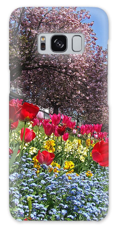 Edinburgh Galaxy Case featuring the photograph Spring Flowers - Edinburgh by Phil Banks