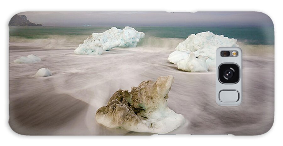 00345813 Galaxy Case featuring the photograph Spring Glacial Ice Along St Andrews Bay by Yva Momatiuk John Eastcott