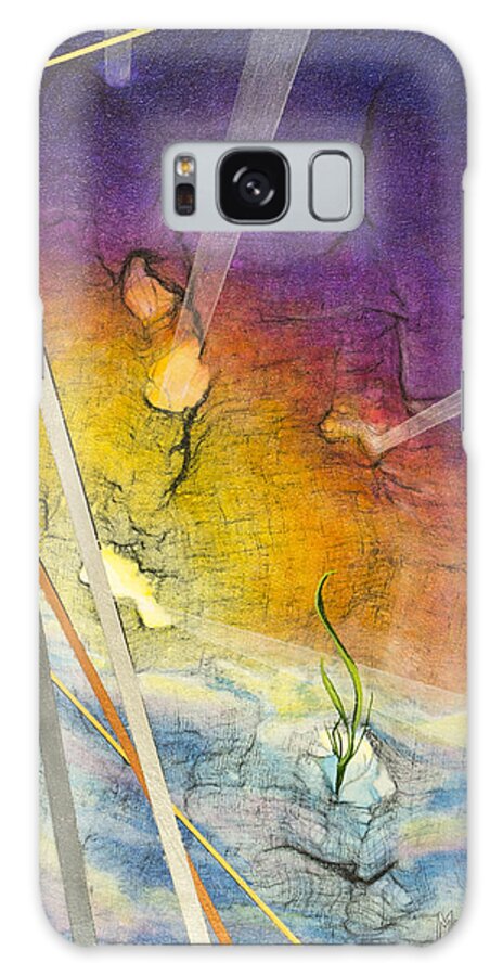 Abstract Galaxy S8 Case featuring the painting Spring Is Sprung by Jack Malloch