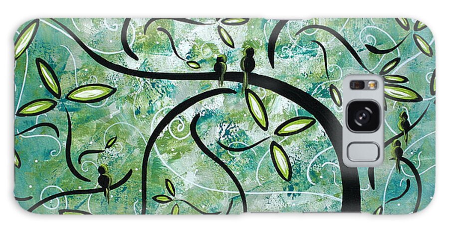 Wall Galaxy Case featuring the painting Spring Shine by MADART by Megan Duncanson
