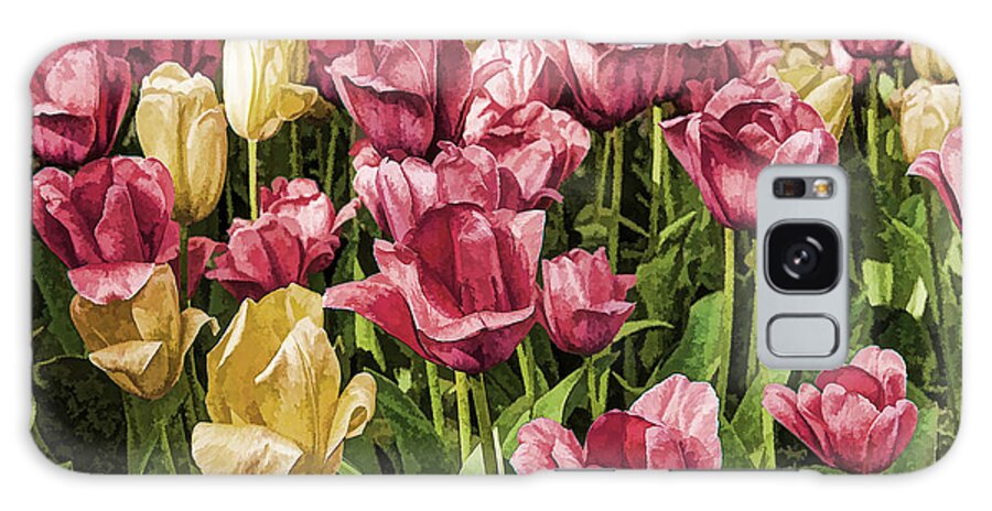 Tulips Galaxy Case featuring the photograph Spring Tulips by Linda Blair