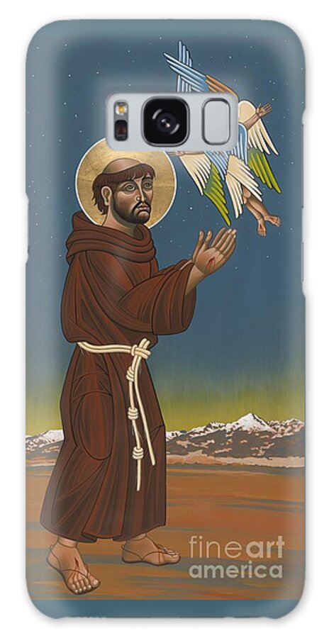 St. Francis Galaxy Case featuring the painting St. Francis Patron of Colorado 186 by William Hart McNichols