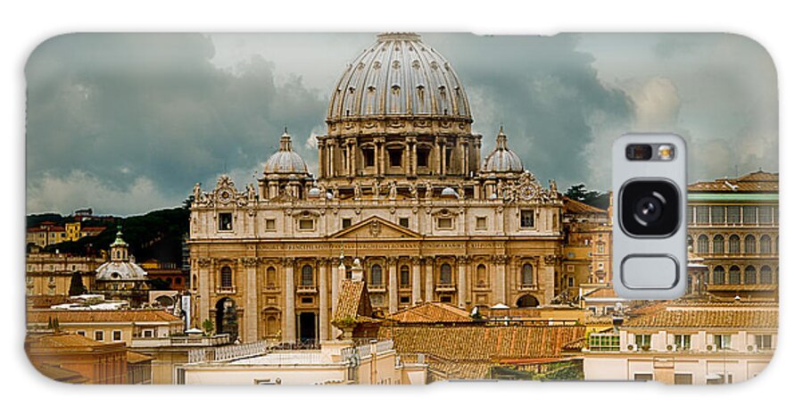 Basilica Galaxy Case featuring the photograph St. Peters Basilica by Will Wagner