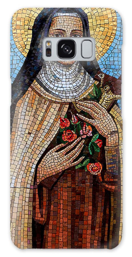 Mosaic Galaxy Case featuring the photograph St. Theresa Mosaic by Andrew Fare