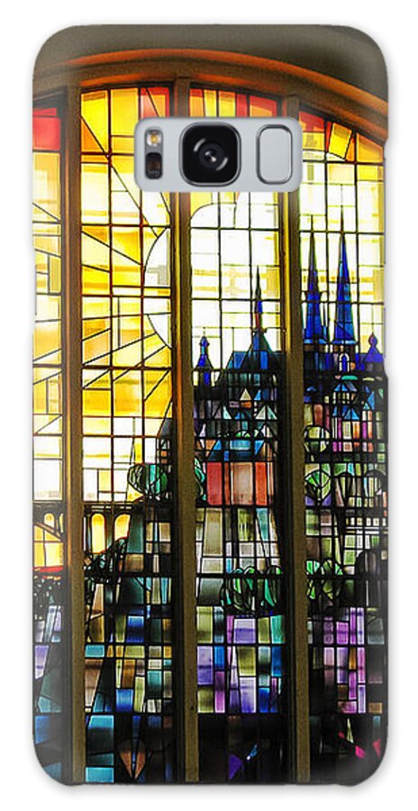 Stained Glass Luxembourg Galaxy Case featuring the photograph Stained Glass Luxembourg by Victoria Harrington