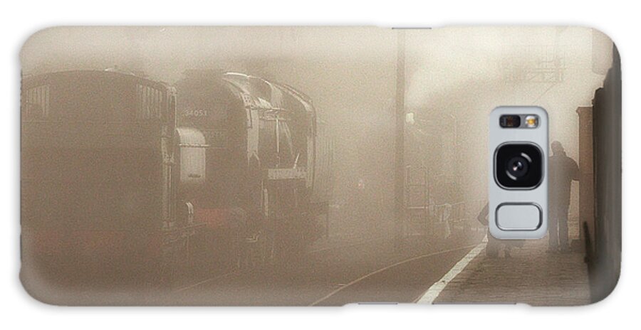 Steam Galaxy S8 Case featuring the photograph Steam engines at dawn by Tony Mills