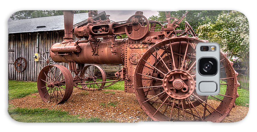 Steam Tractor Galaxy Case featuring the photograph Steam Tractor by Brett Engle