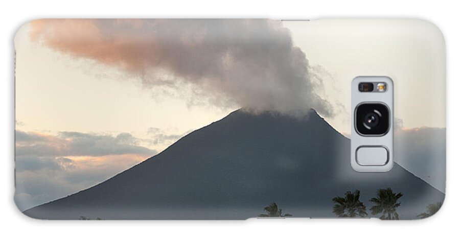 Kevin Schafer Galaxy Case featuring the photograph Steaming Volcano At Sunset Mount by Kevin Schafer