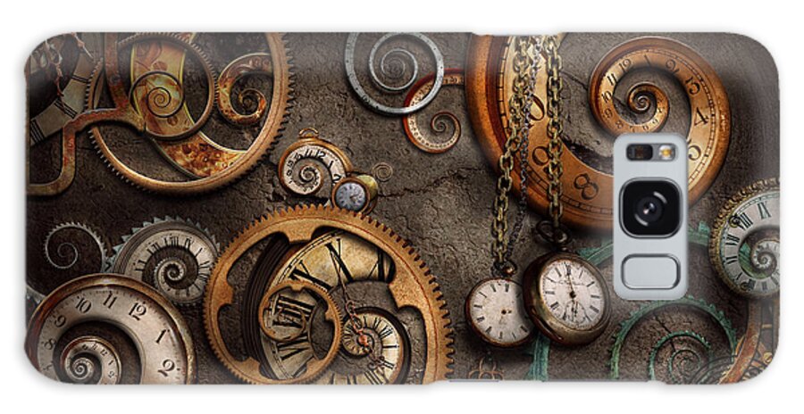 Steampunk Galaxy Case featuring the photograph Steampunk - Abstract - Time is complicated by Mike Savad