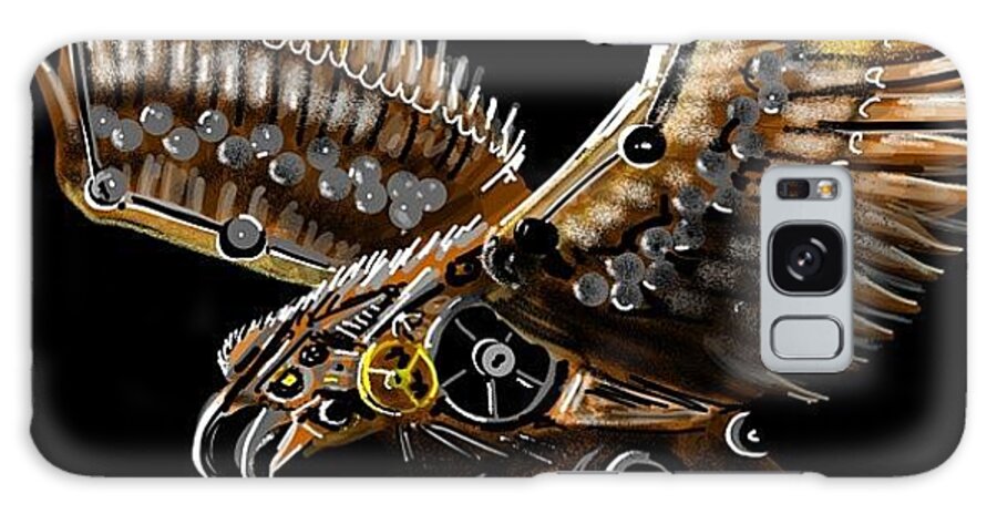 Cute Galaxy Case featuring the photograph #steampunk #eagle #eagleds2 #bird by David Burles