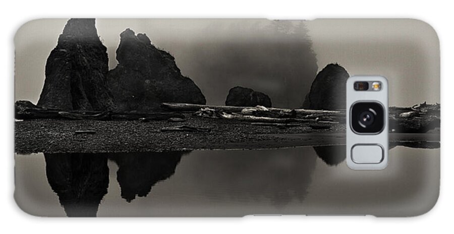 Beach Galaxy Case featuring the photograph Stillness At Ruby Beach by Robert Woodward