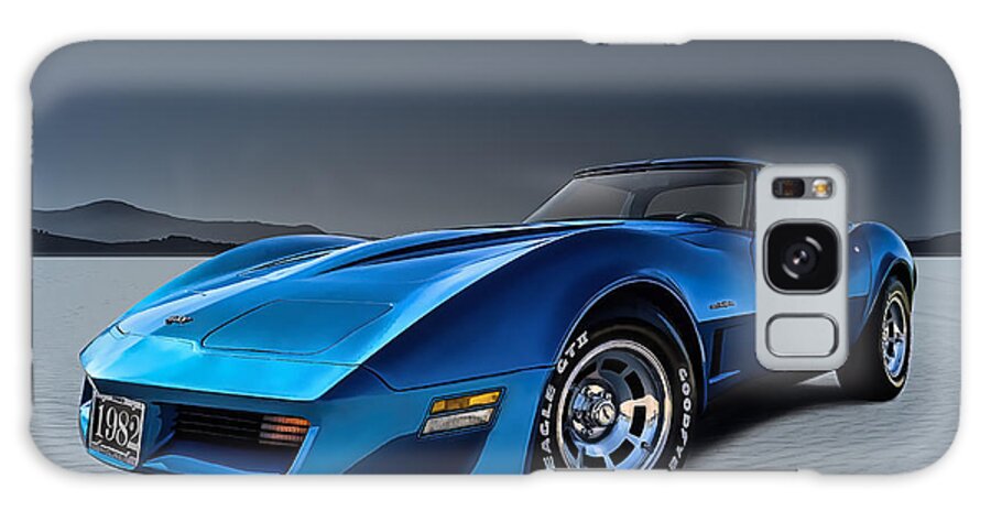 Corvette Galaxy Case featuring the digital art Stingray Blues by Douglas Pittman