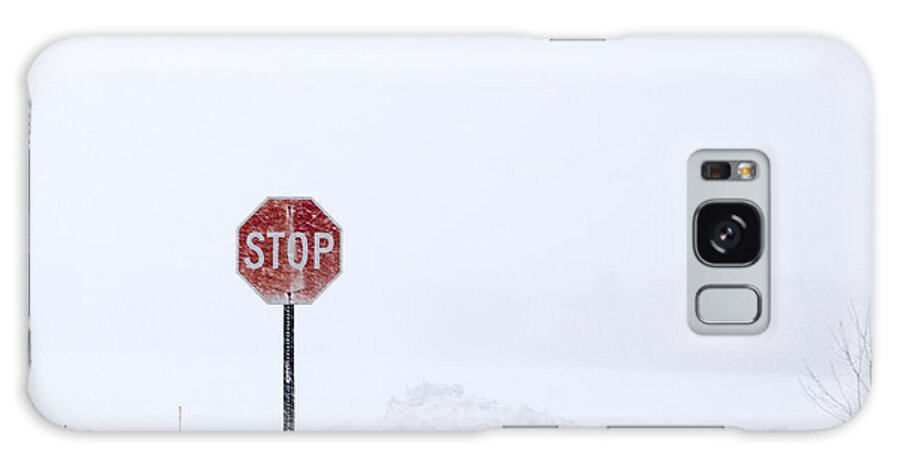 Winter Galaxy Case featuring the photograph Stop For Snowstorm by Susan Stone