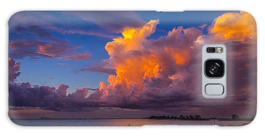 Thunder Storms Galaxy Case featuring the photograph Storm on Tampa by Marvin Spates