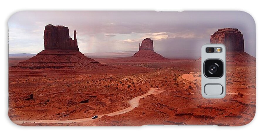 Monument Valley Galaxy S8 Case featuring the photograph Storms moving through Monument Valley by Keith Stokes