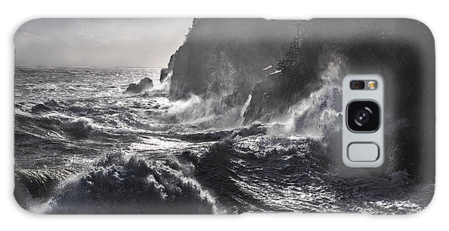 Gulliver's Hole Galaxy Case featuring the photograph Stormy Seas at Gulliver's Hole by Marty Saccone