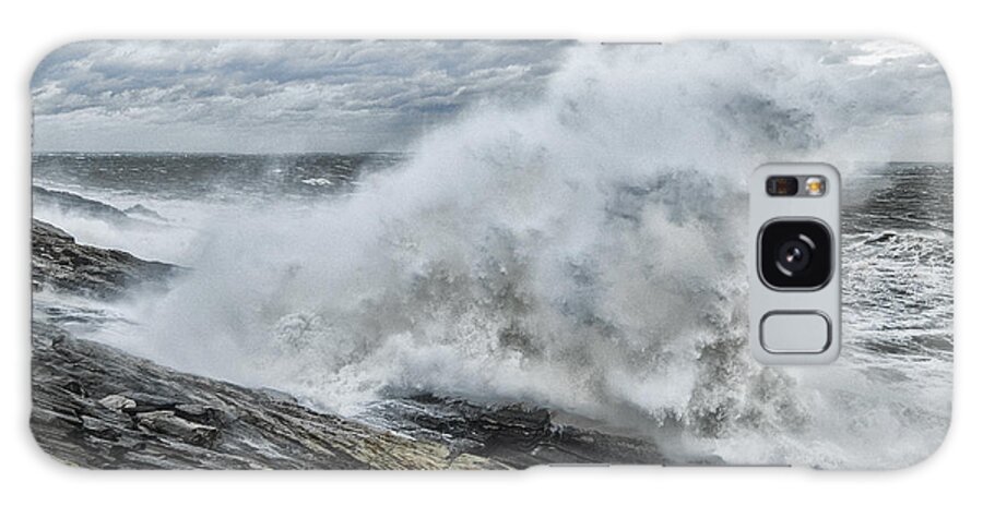 Water Galaxy Case featuring the photograph Stormy Seas by Erika Fawcett