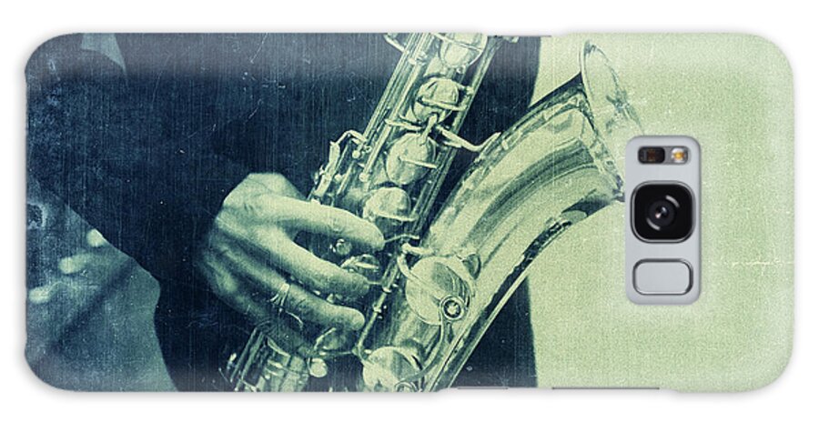 Istanbul Galaxy Case featuring the photograph Street Saxophonist Detail by Thepalmer