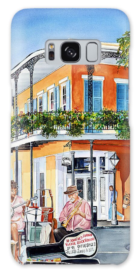 New Orleans Galaxy Case featuring the painting Street Singers by Phyllis London
