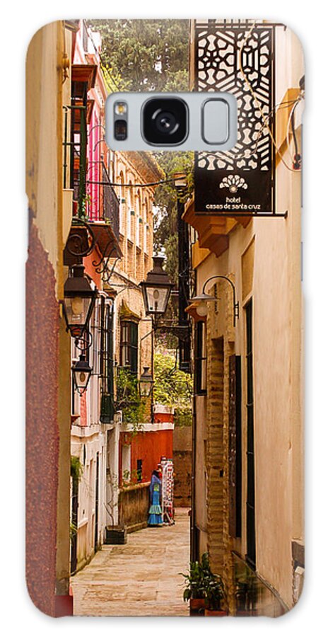 Seville Galaxy Case featuring the photograph Streets of Seville #10 by AM FineArtPrints
