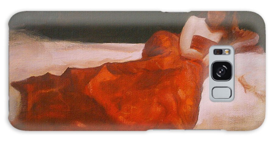 Sensuous Galaxy Case featuring the painting Study for Repose by David Ladmore