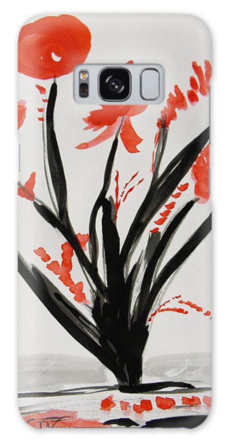 Such A Flower Galaxy S8 Case featuring the painting Such a Flower by Mary Carol Williams