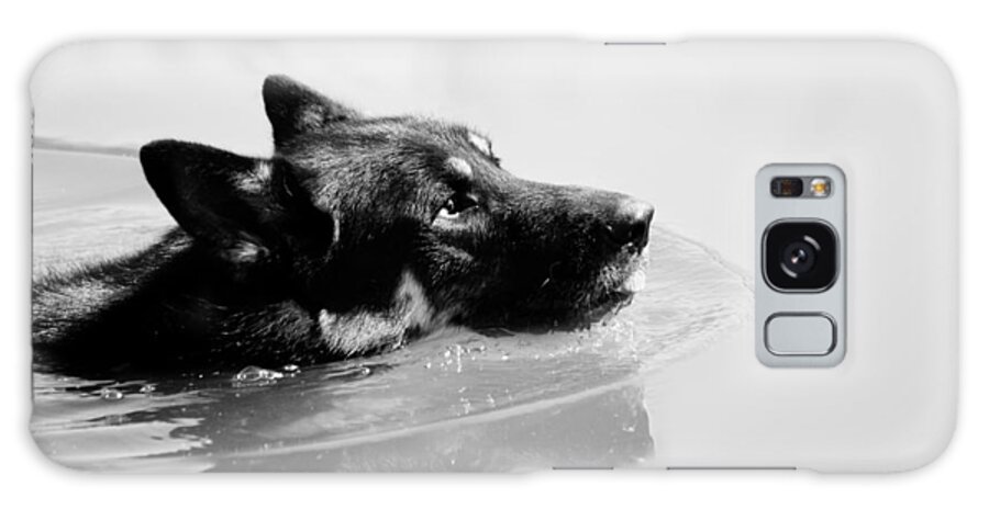 German Shepard Galaxy Case featuring the photograph Summer Swim by Melanie Lankford Photography