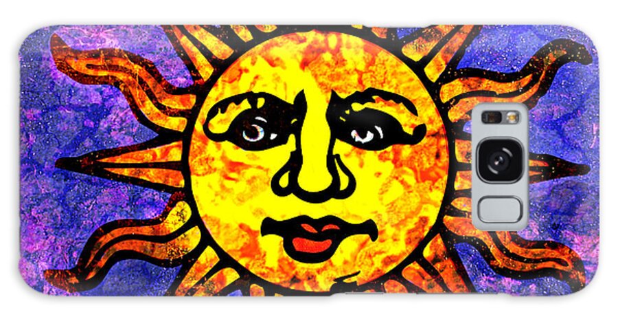 Sun Galaxy Case featuring the painting Sun Salutation by Ally White