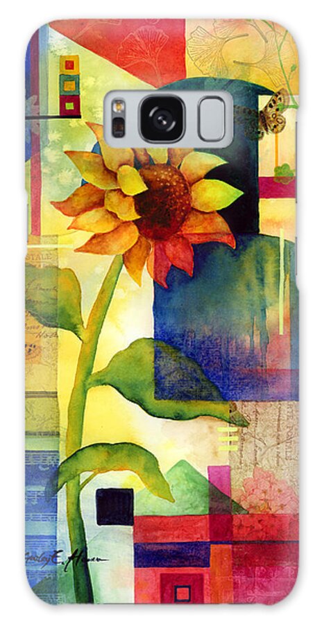 Sunflower Galaxy Case featuring the painting Sunflower Collage by Hailey E Herrera
