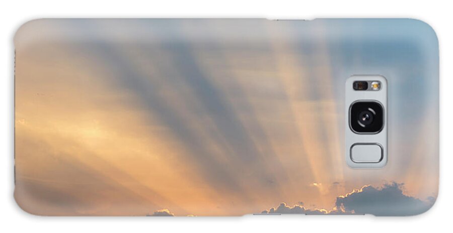 Scenics Galaxy Case featuring the photograph Sunlight,rays Of Light Behind Clouds by Hh5800