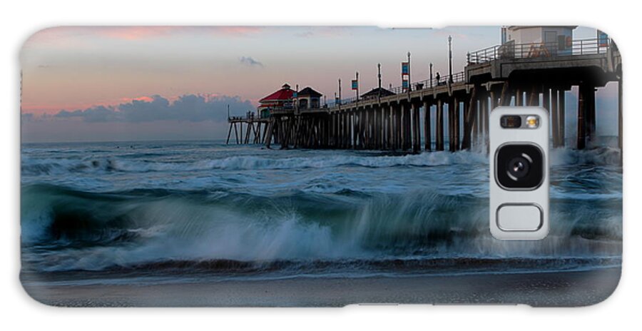California Beach Galaxy Case featuring the photograph Sunrise At The Pier by Duncan Selby