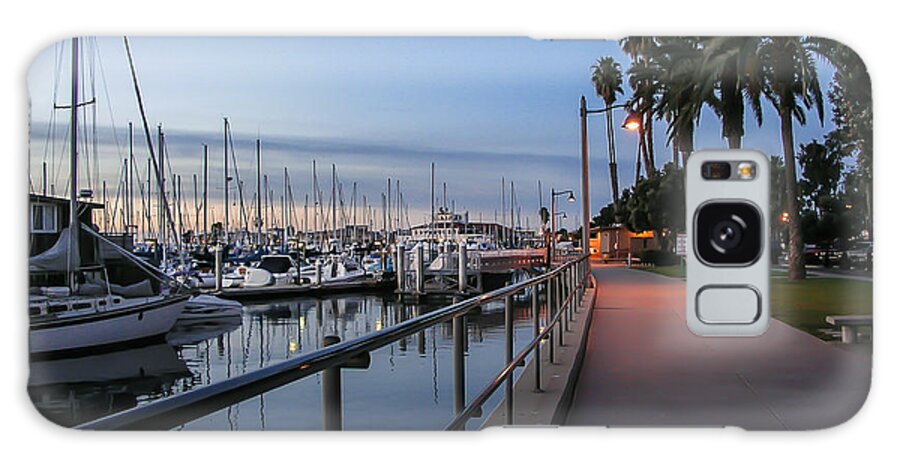Sunrise Galaxy Case featuring the photograph Sunrise Over Santa Barbara Marina by Tom Mc Nemar