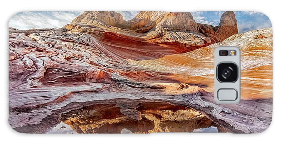 Arizona Galaxy Case featuring the photograph Sunrise Reflection at White Pocket AZ by James Capo