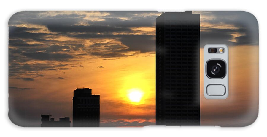 Sunrise Galaxy S8 Case featuring the photograph Sunrise Silhouette Buffalo NY v2 by Michael Frank Jr