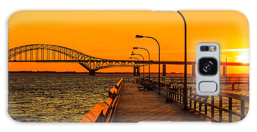 Bayshore Galaxy Case featuring the photograph Sunset at Captree by Sean Mills