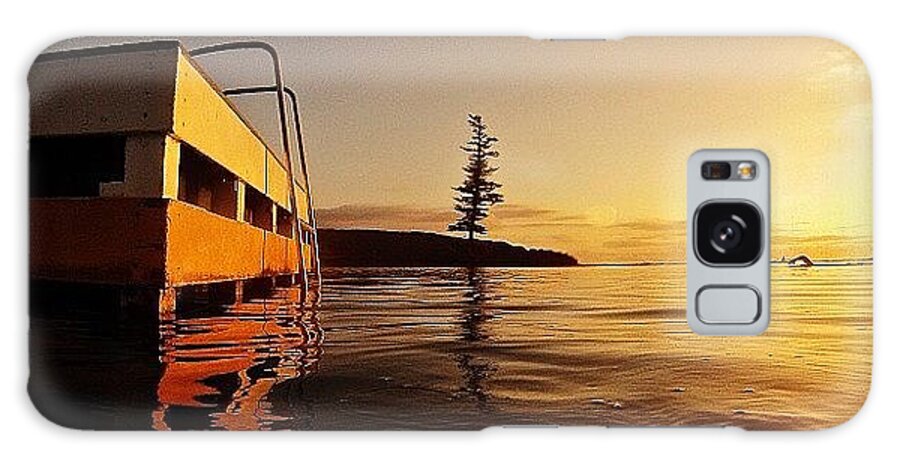  Galaxy Case featuring the photograph Sunset, Emily Bay, Norfolk Island by Taina Hall