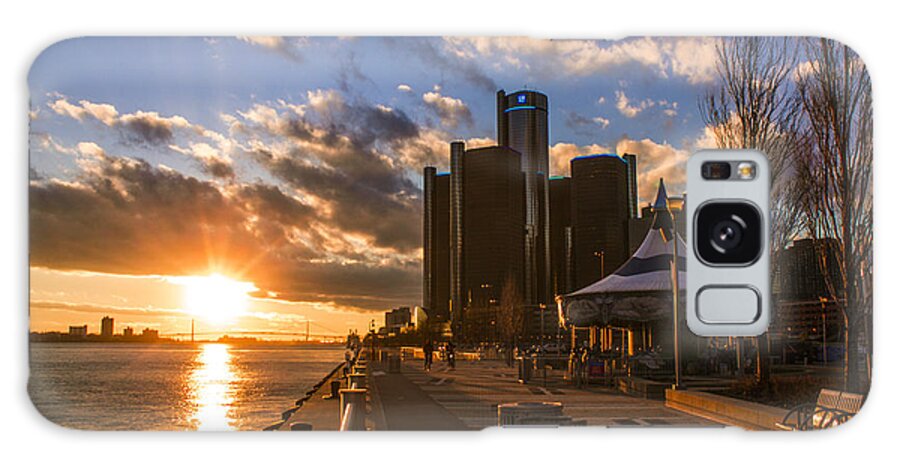 Detroit Galaxy Case featuring the photograph Sunset in Detroit by John McGraw